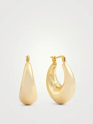 Bowery 14K Gold Plated Hoop Earrings