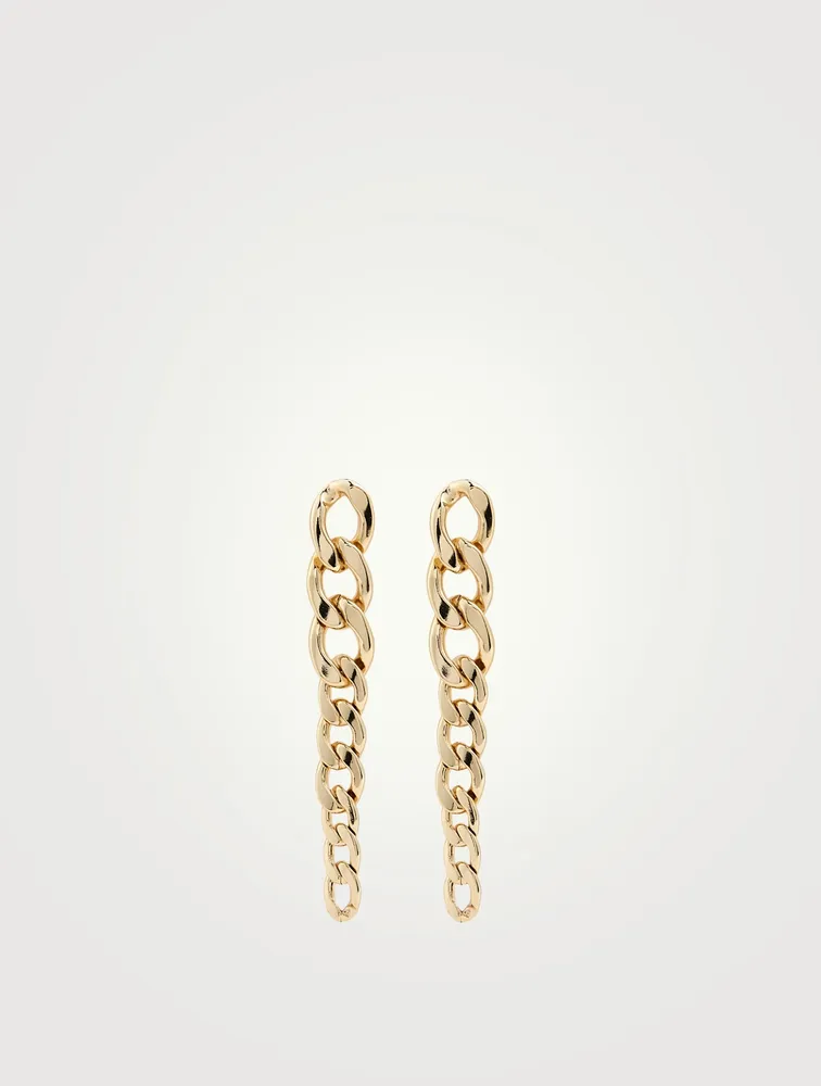 Remington 14K Gold Plated Chain Link Earrings