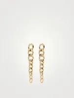 Remington 14K Gold Plated Chain Link Earrings