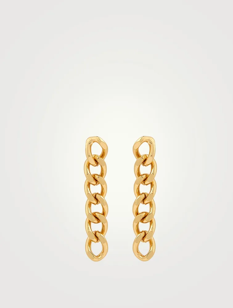 Ava 14K Gold Plated Chain Link Earrings