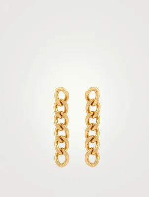 Ava 14K Gold Plated Chain Link Earrings