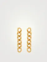 Ava 14K Gold Plated Chain Link Earrings