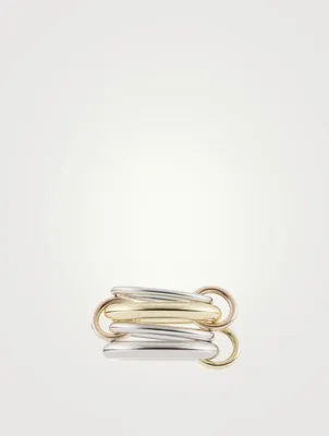 Cici MX Sterling Silver And 18K Gold Stacked Ring