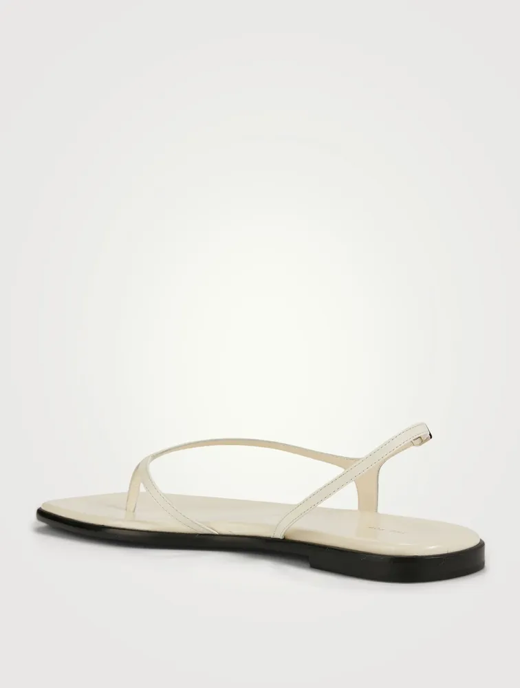 Constance Leather Slingback Thong Sandals