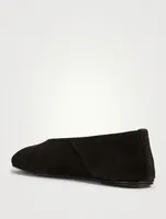 Suede Ballet Flats