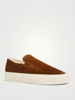 Marie H Suede Slip-On Sneakers