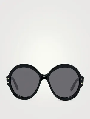 DiorSignature R1U Round Sunglasses
