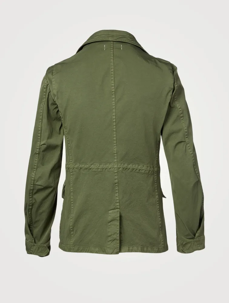 Nylon Three-Button Jacket