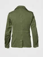 Nylon Three-Button Jacket