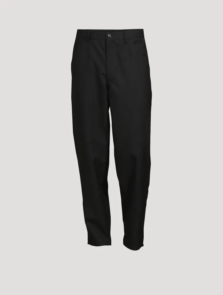 Wool Straight-Leg Pants