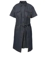 Keiko Cotton Midi Denim Dress