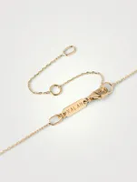 Iris 14K Gold Drop Necklace With Topaz