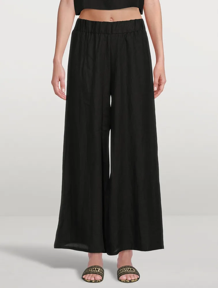 Tallows Linen Wide Leg Pants