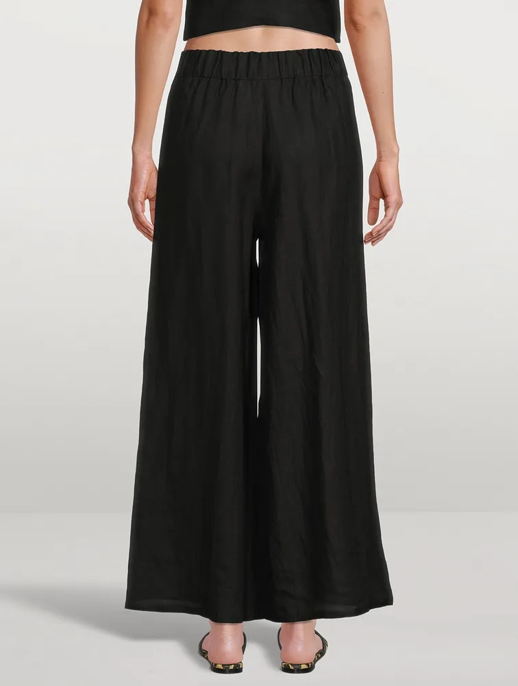 Tallows Linen Wide Leg Pants