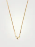 V Herringbone Necklace