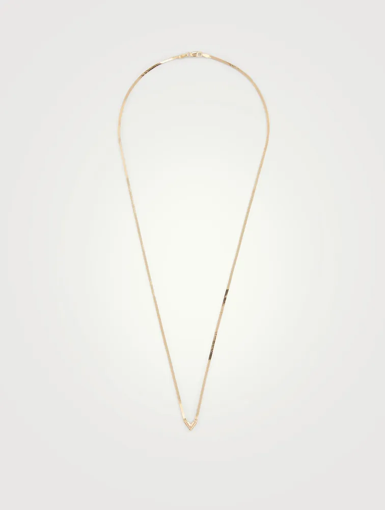 V Herringbone Necklace