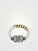 Transparent Chain And Metal Buckle Bracelet