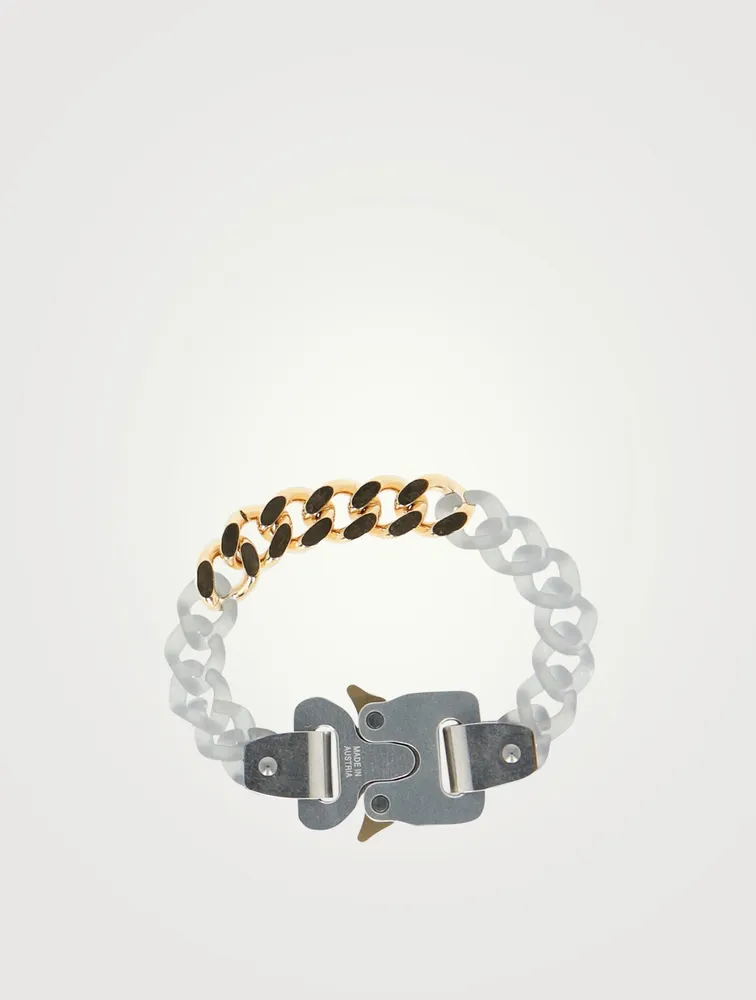 Transparent Chain And Metal Buckle Bracelet