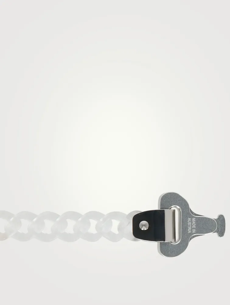 Transparent Chain And Metal Buckle Bracelet