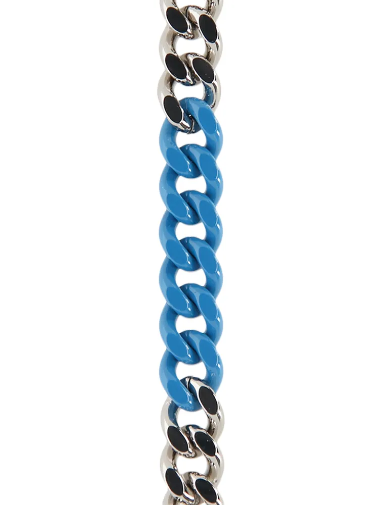 Semi-Coloured Links Buckle Necklace