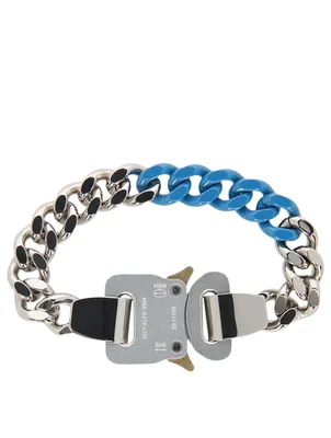 Semi-Coloured Links Buckle Bracelet