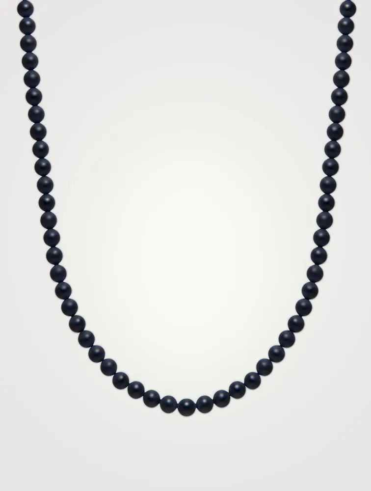 Matte Onyx Beaded Necklace