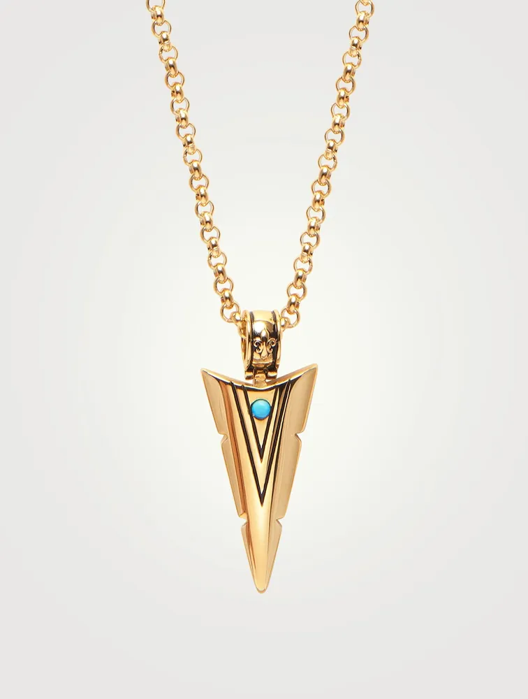 18K Gold Plated Arrowhead Necklace