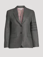 Wool And Cashmere Four-Bar Blazer