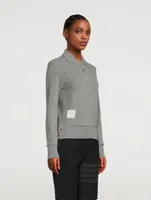 Long-Sleeve Cashmere Polo Sweater
