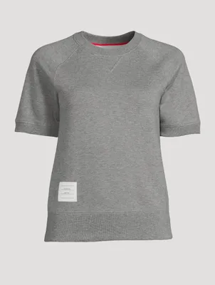 Cotton Short-Sleeve Sweatshirt