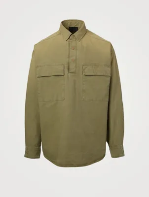 Military Canvas Pullover Shirt
