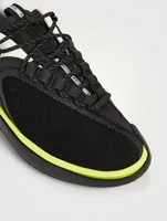 B-Runner Gummy Leather And Mesh Sneakers
