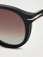 Aviator Sunglasses With Clip-On Lenses