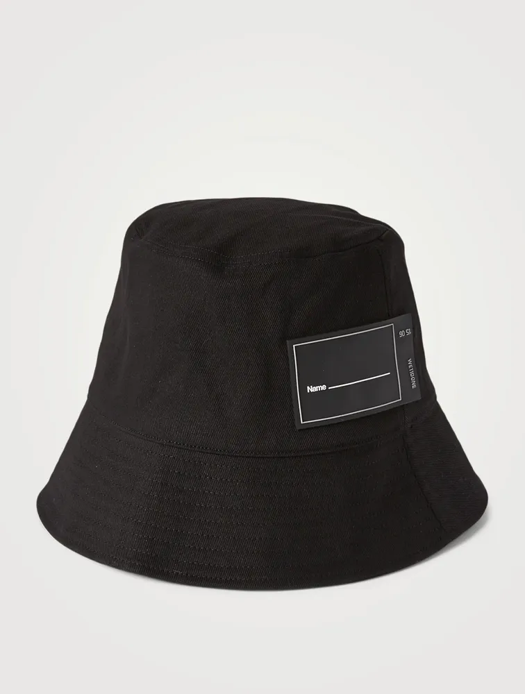 Logo Rubber Patch Canvas Bucket Hat