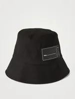 Logo Rubber Patch Canvas Bucket Hat