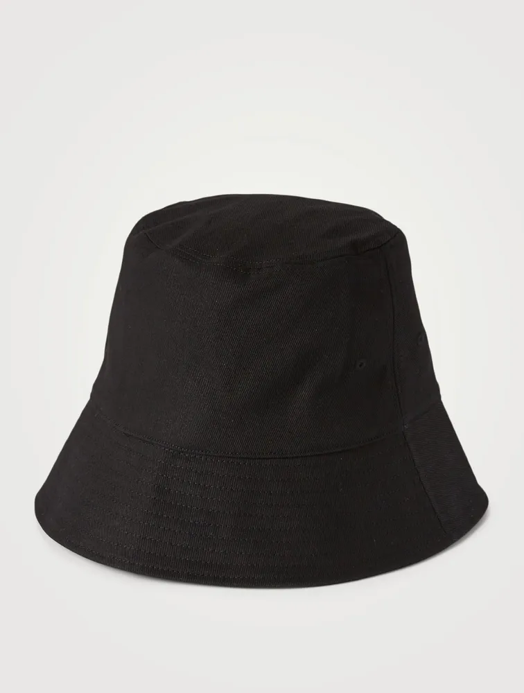 Logo Rubber Patch Canvas Bucket Hat