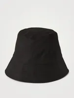 Logo Rubber Patch Canvas Bucket Hat