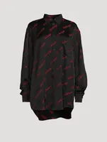 Oversized Shirt In Logo Print