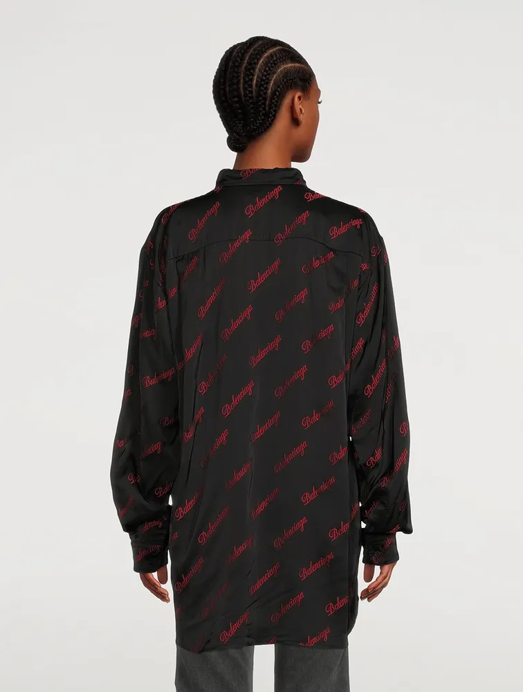 Oversized Shirt In Logo Print