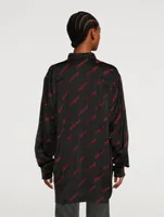 Oversized Shirt In Logo Print