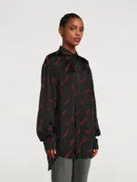 Oversized Shirt In Logo Print