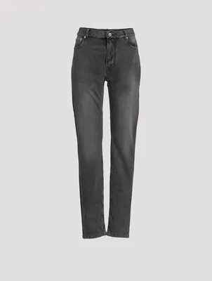 Trompe-L'œil Straight-Leg Jeans