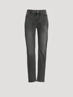 Trompe-L'œil Straight-Leg Jeans