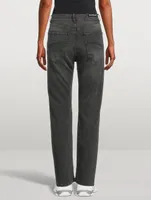 Trompe-L'œil Straight-Leg Jeans