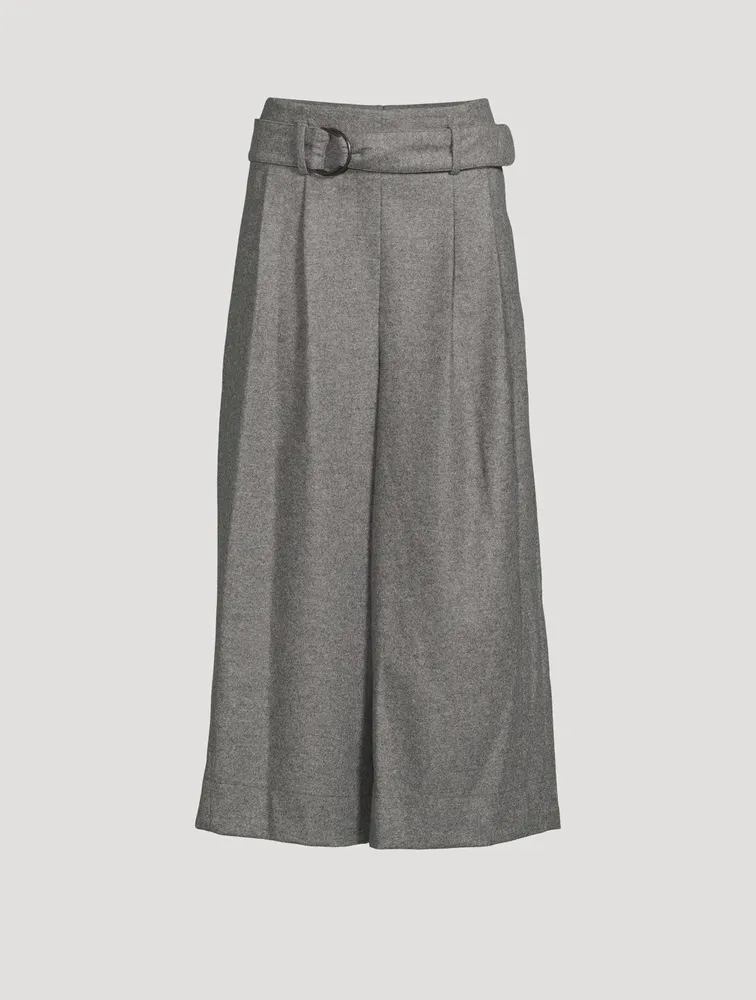 Fiorella Belted Wool Culottes