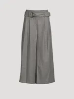 Fiorella Belted Wool Culottes