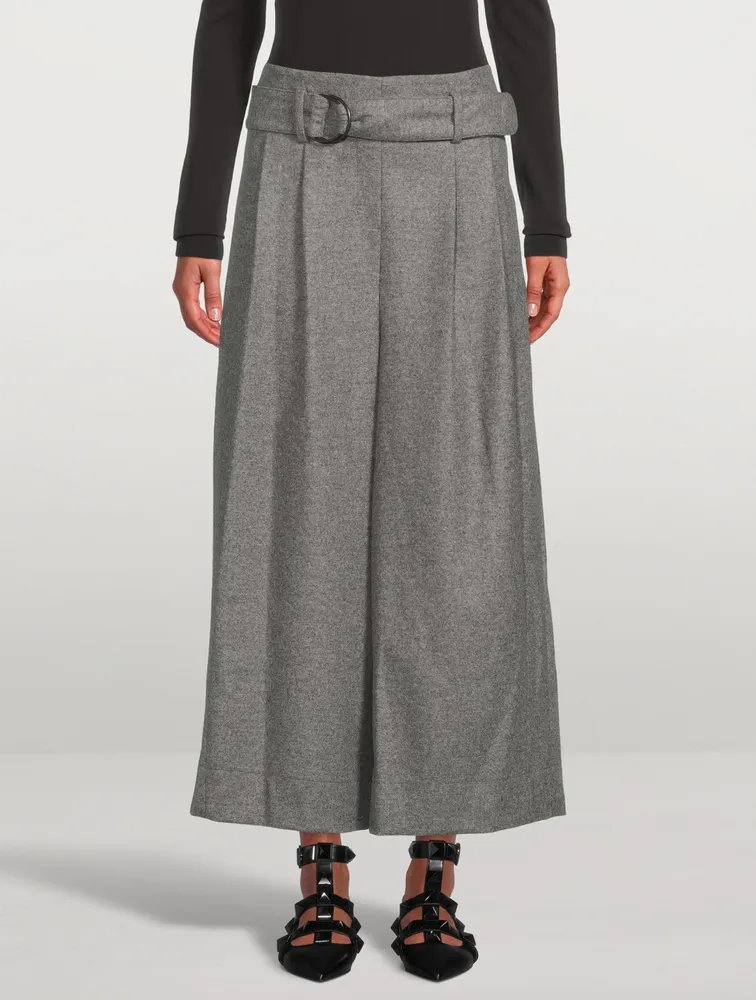 Fiorella Belted Wool Culottes