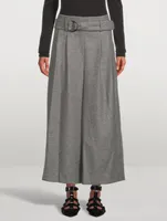 Fiorella Belted Wool Culottes