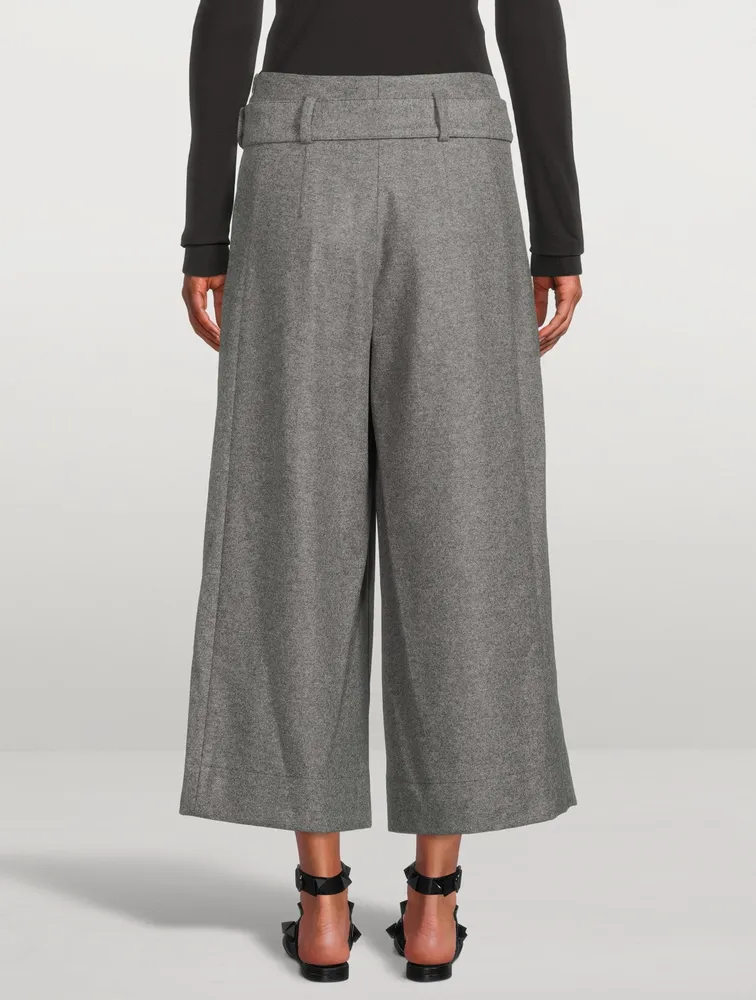 Fiorella Belted Wool Culottes