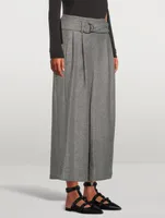 Fiorella Belted Wool Culottes